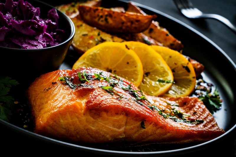 Salmon on a Plate - Healthy Yummy Eating